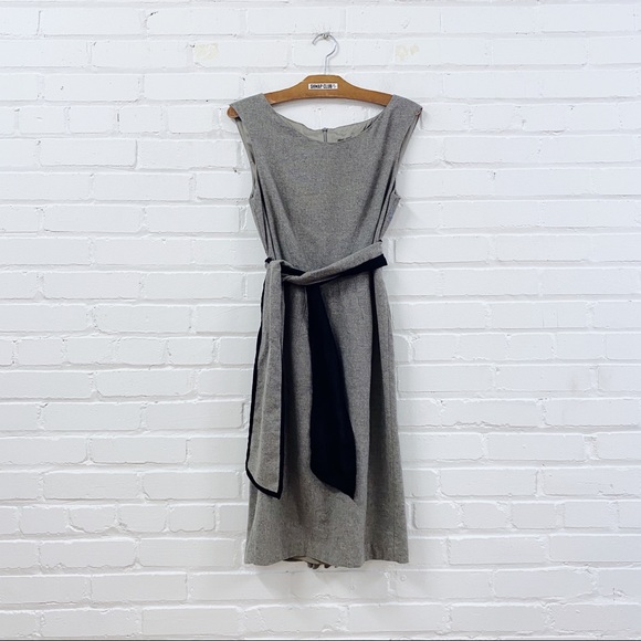 ZARA belted brown dress wool blend - Picture 1 of 4